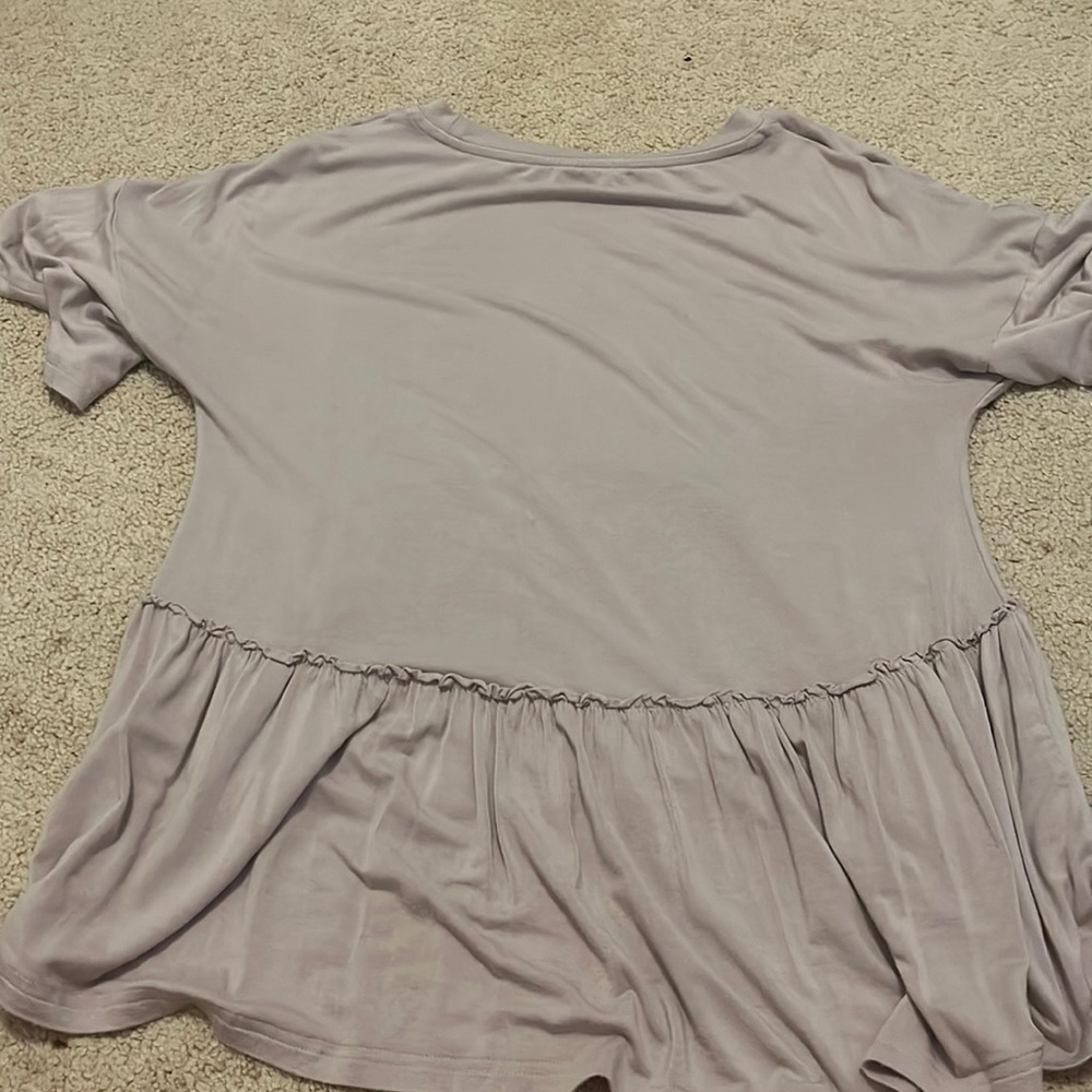 Pinkish shirt with ruffles S